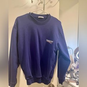 Blue Balenciaga sweatshirt